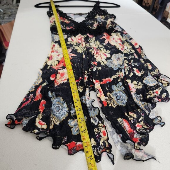 Mesmerize Camisole Womens Medium Floral Lace-Trimmed Sleeveless Boho Whimsigoth - Picture 8 of 13